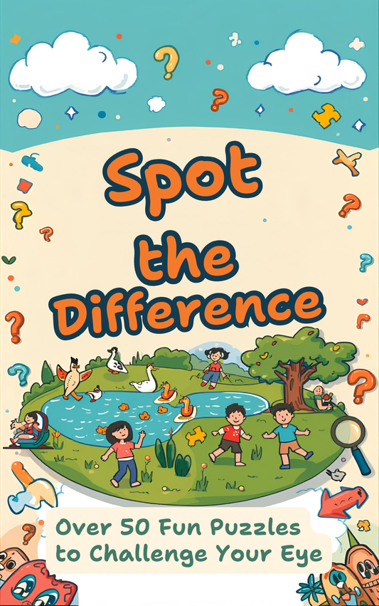 Spot the Differences Puzzle Book for Kids – Printable & Digital Download